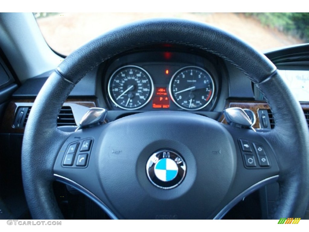 2009 3 Series 328i Coupe - Jet Black / Black photo #12