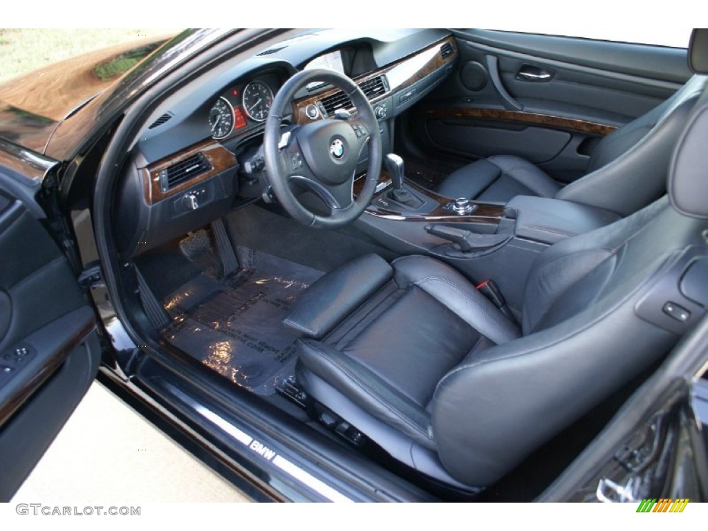 2009 3 Series 328i Coupe - Jet Black / Black photo #24