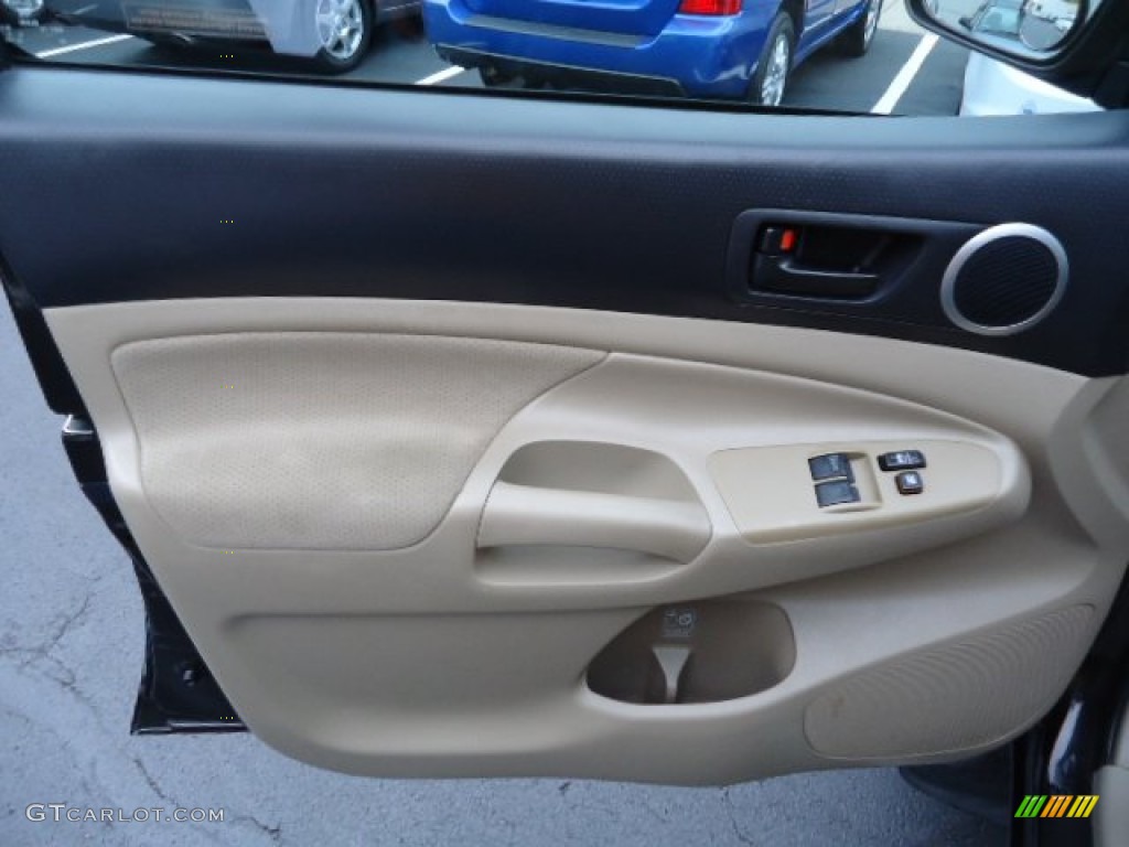 2010 Toyota Tacoma V6 SR5 Access Cab 4x4 Sand Beige Door Panel Photo #72487651