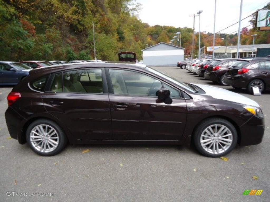 Deep Cherry Red Pearl 2013 Subaru Impreza 2.0i Premium 5 Door Exterior Photo #72487876