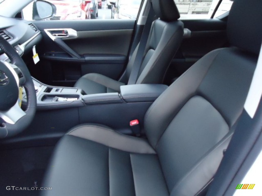 Black Interior 2013 Lexus CT 200h Hybrid Premium Photo #72487984