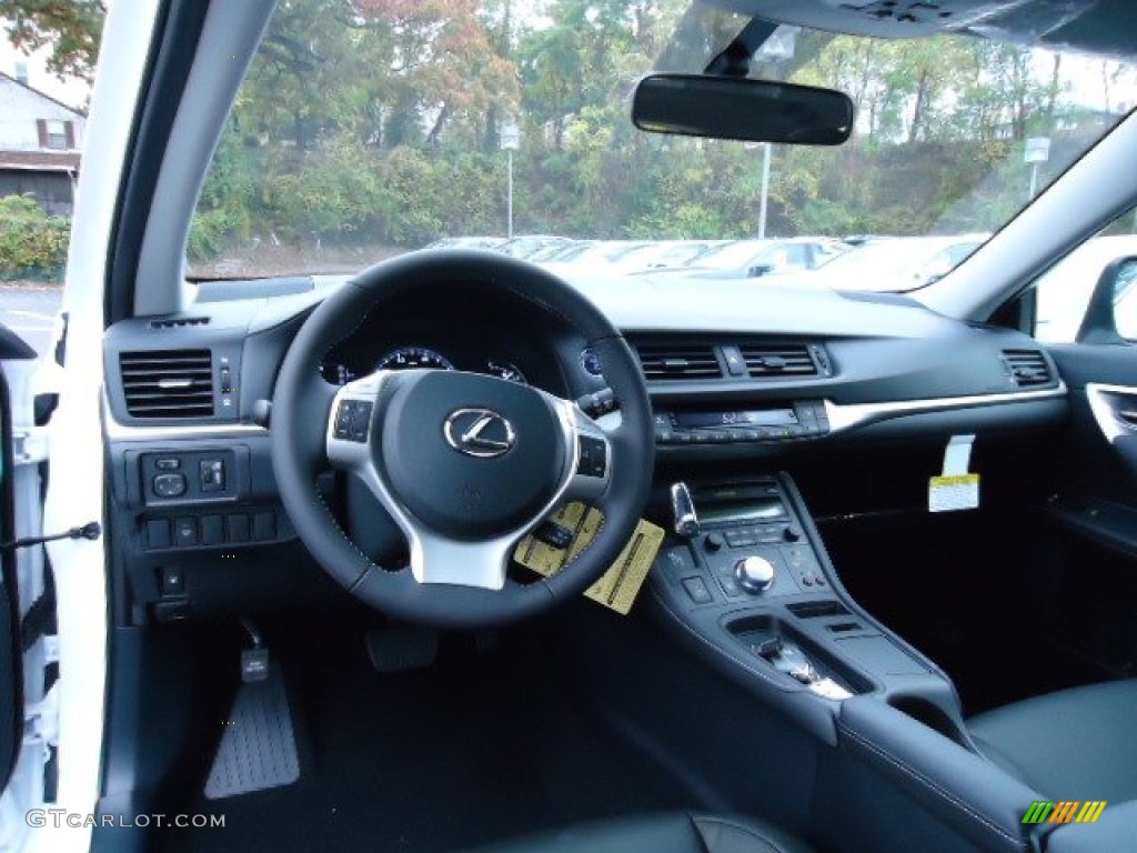 Black Interior 2013 Lexus CT 200h Hybrid Premium Photo #72488032