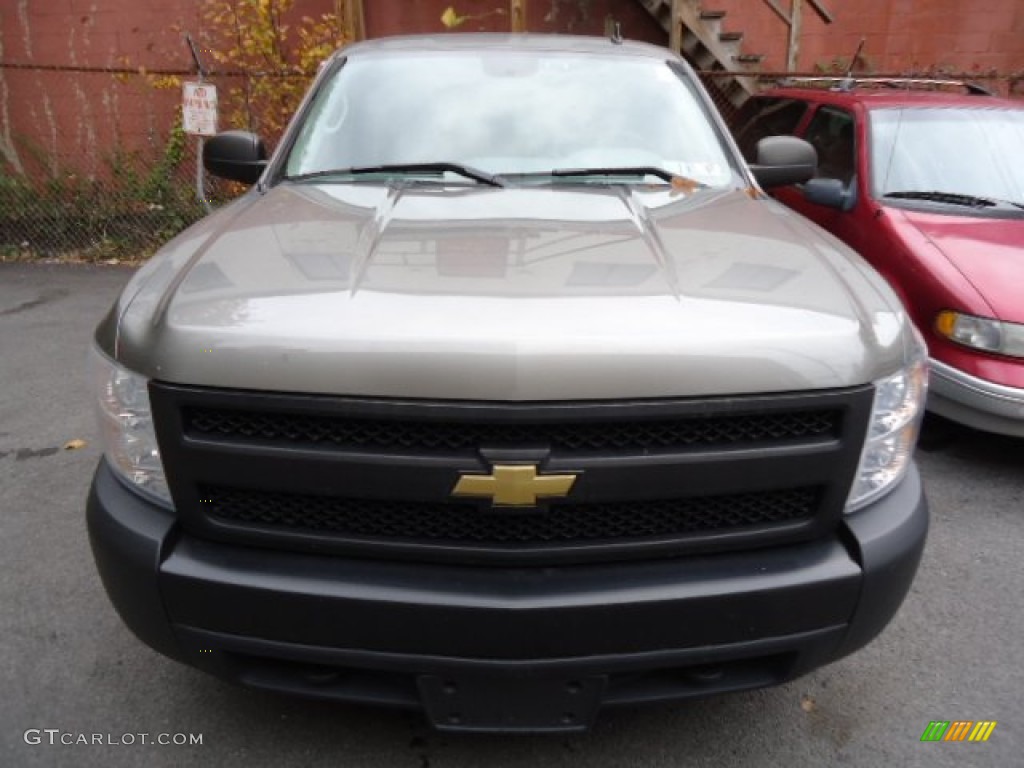 2008 Silverado 1500 Work Truck Extended Cab - Graystone Metallic / Dark Titanium photo #14