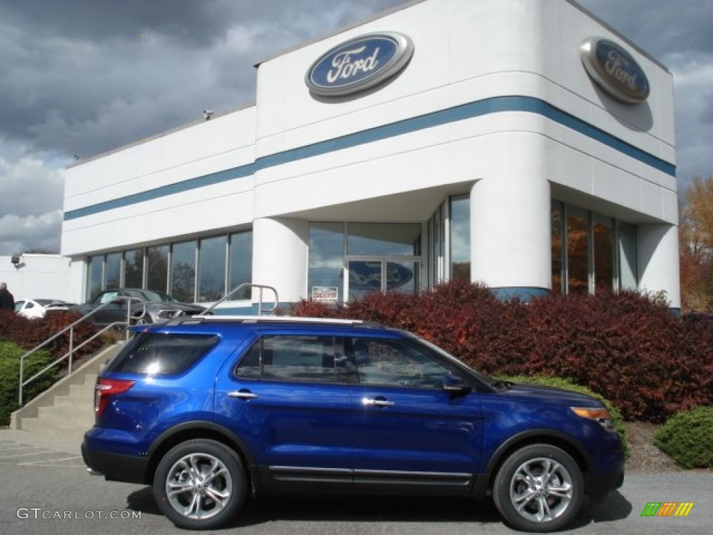 2013 Explorer Limited 4WD - Deep Impact Blue Metallic / Charcoal Black photo #1