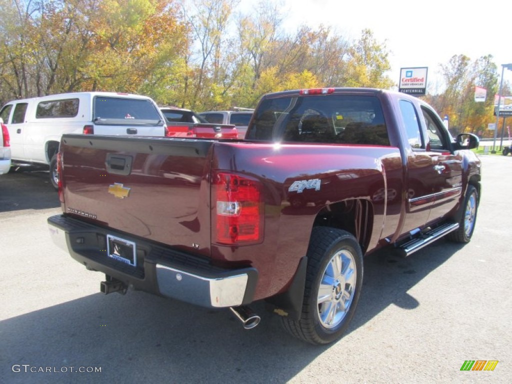 2013 Silverado 1500 LT Extended Cab 4x4 - Deep Ruby Metallic / Ebony photo #6