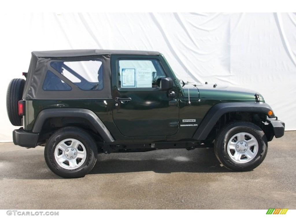 2011 Wrangler Sport 4x4 - Natural Green Pearl / Black photo #10