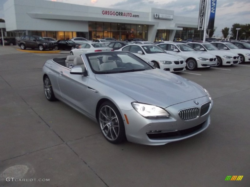 2013 6 Series 650i Convertible - Titanium Silver Metallic / Ivory White photo #2