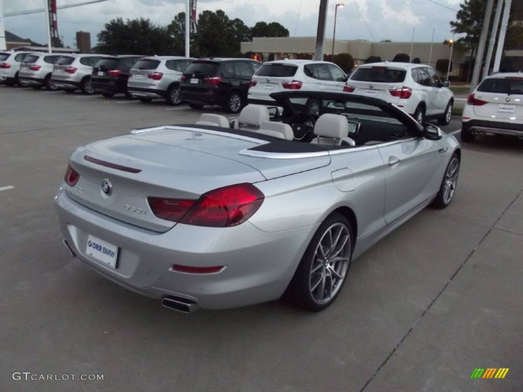 2013 6 Series 650i Convertible - Titanium Silver Metallic / Ivory White photo #3