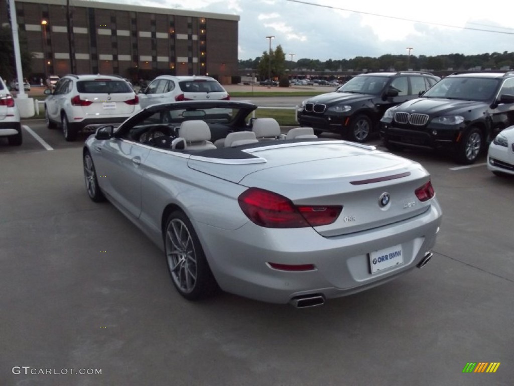 2013 6 Series 650i Convertible - Titanium Silver Metallic / Ivory White photo #4