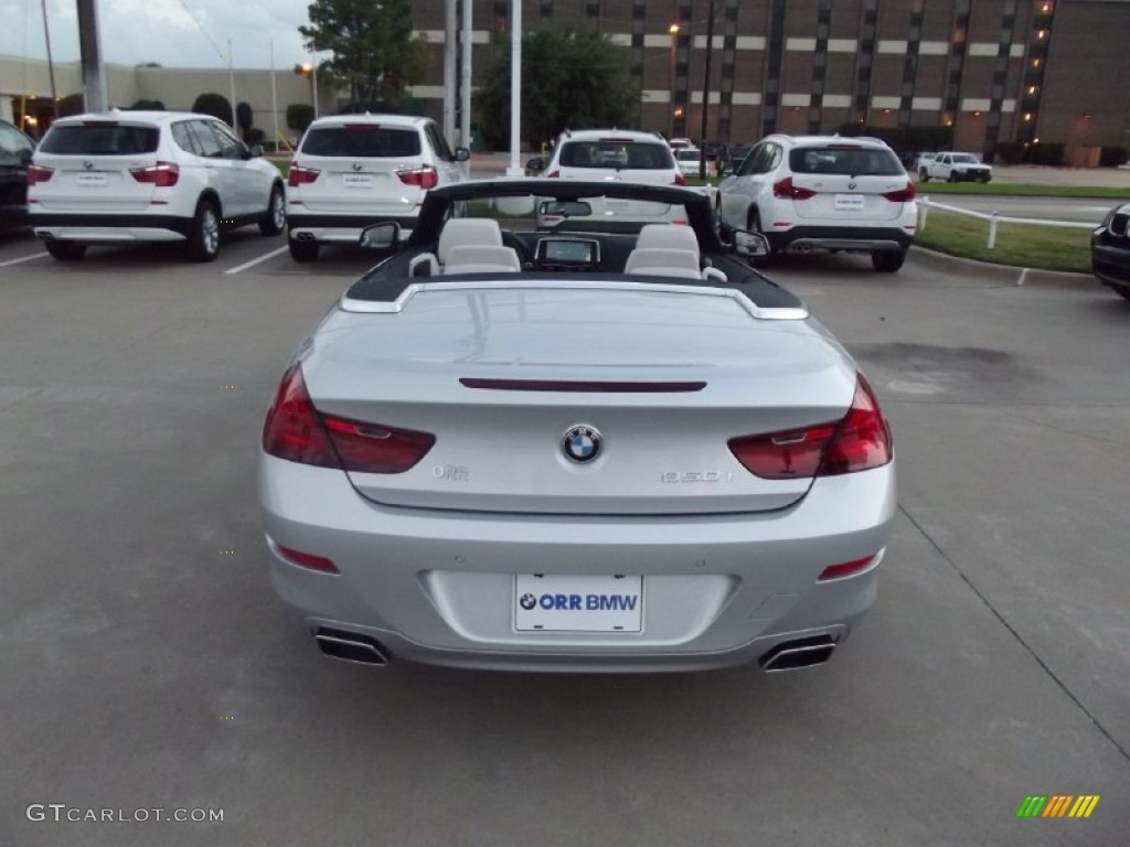 2013 6 Series 650i Convertible - Titanium Silver Metallic / Ivory White photo #8