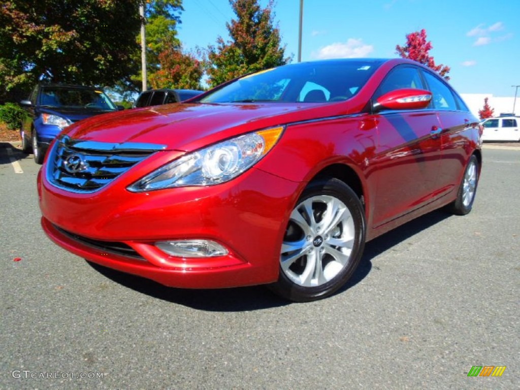 2012 Sonata Limited - Sparkling Ruby Red / Camel photo #1