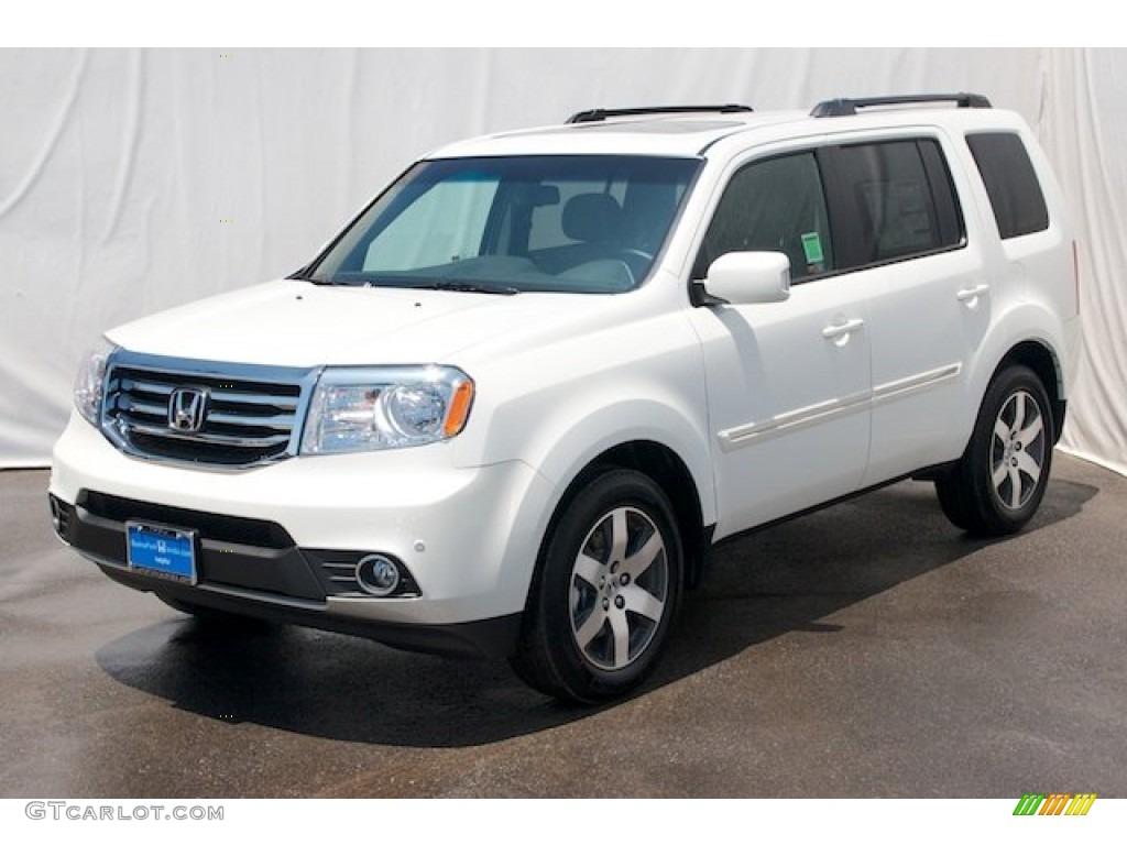 White Diamond Pearl 2013 Honda Pilot Touring Exterior Photo #72493440