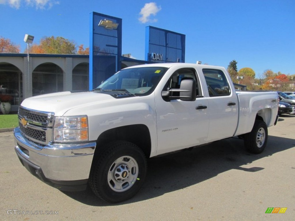 2013 Silverado 2500HD LS Crew Cab 4x4 - Summit White / Dark Titanium photo #1