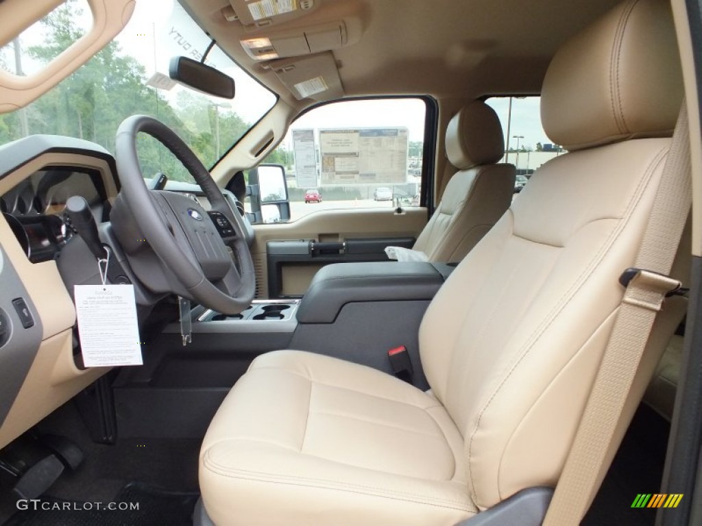 Adobe Interior 2012 Ford F250 Super Duty Lariat Crew Cab 4x4 Photo #72494593