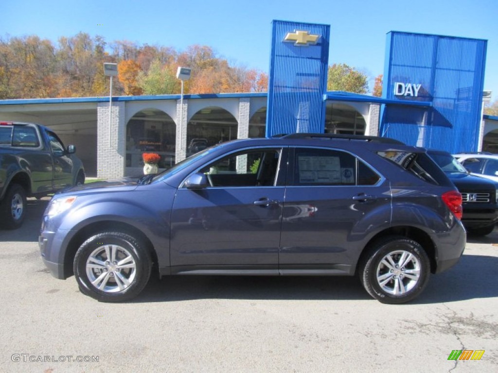 2013 Equinox LT AWD - Atlantis Blue Metallic / Jet Black photo #2