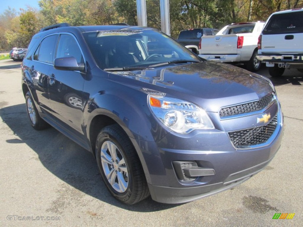 2013 Equinox LT AWD - Atlantis Blue Metallic / Jet Black photo #10