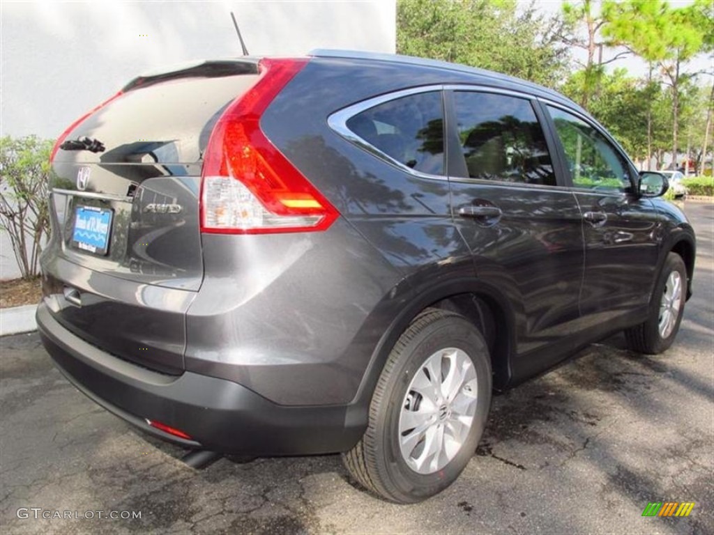 2013 CR-V EX-L AWD - Polished Metal Metallic / Gray photo #3