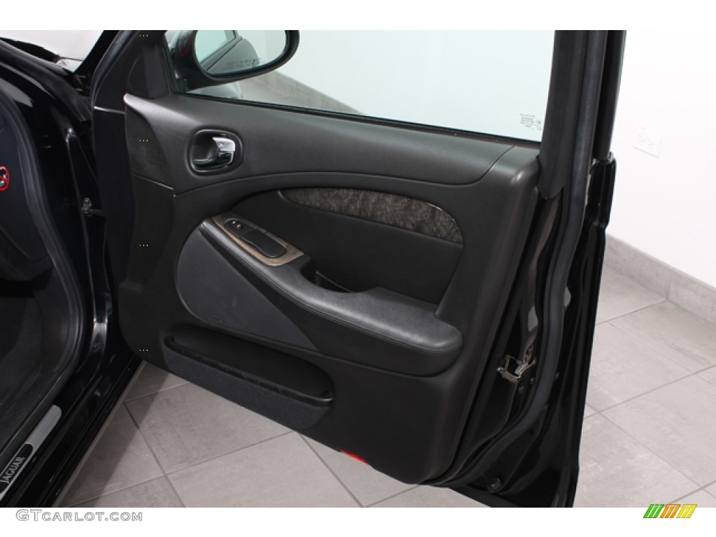 2005 Jaguar S-Type R Charcoal Door Panel Photo #72495254