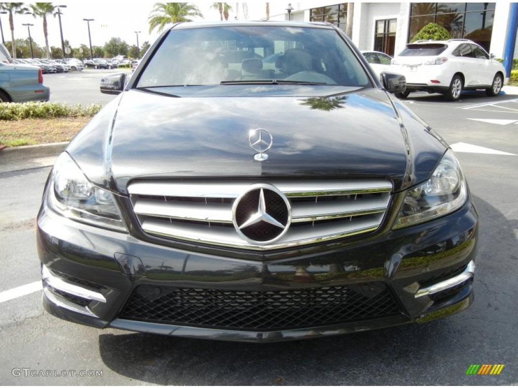 Magnetite Black Metallic 2012 Mercedes-Benz C 250 Luxury Exterior Photo #72495268