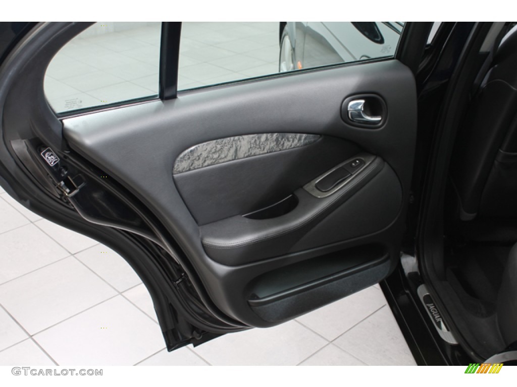 2005 Jaguar S-Type R Charcoal Door Panel Photo #72495307