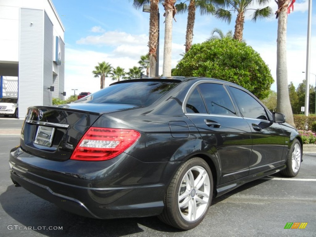 Magnetite Black Metallic 2012 Mercedes-Benz C 250 Luxury Exterior Photo #72495393