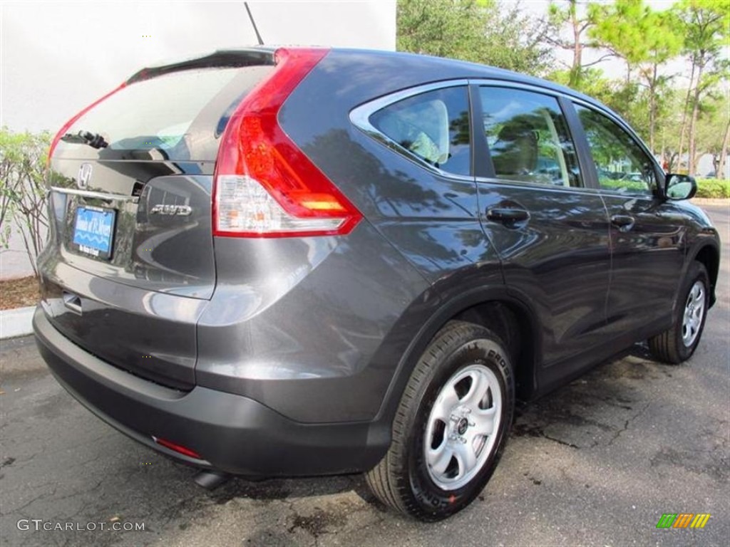 2013 CR-V LX AWD - Polished Metal Metallic / Gray photo #3