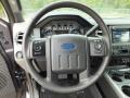 2012 Ford F350 Super Duty Black Interior Steering Wheel Photo