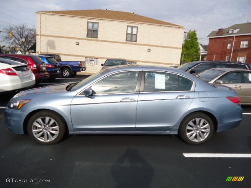 2011 Accord EX-L V6 Sedan - Celestial Blue Metallic / Black photo #2