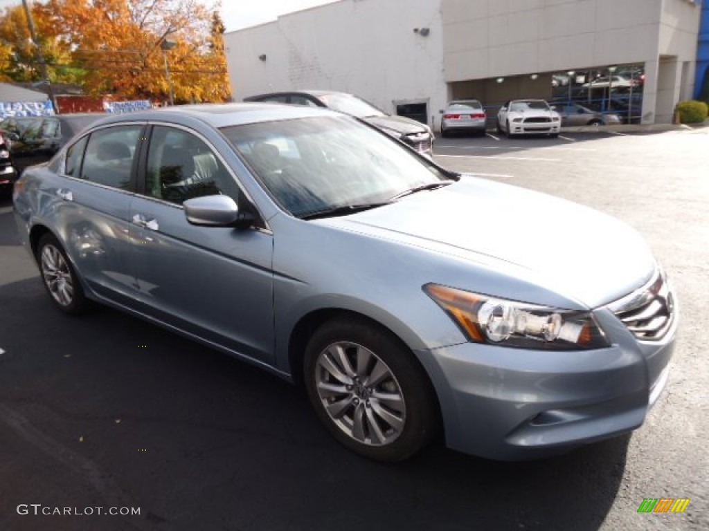 2011 Accord EX-L V6 Sedan - Celestial Blue Metallic / Black photo #3