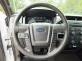 Steel Gray 2012 Ford F150 XLT SuperCrew Steering Wheel