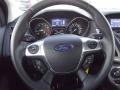 Charcoal Black 2012 Ford Focus SEL Sedan Steering Wheel