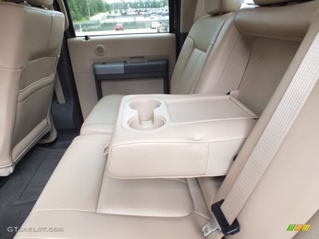 2012 Ford F250 Super Duty Lariat Crew Cab 4x4 Rear Seat Photo #72497069