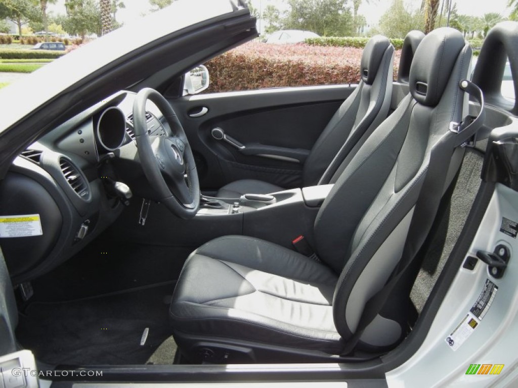 Black Interior 2009 Mercedes-Benz SLK 300 Roadster Photo #72497490