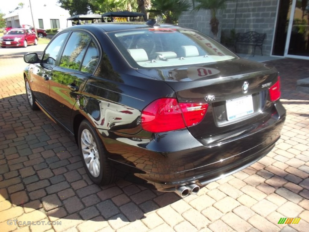 2009 3 Series 328i Sedan - Black Sapphire Metallic / Grey photo #3