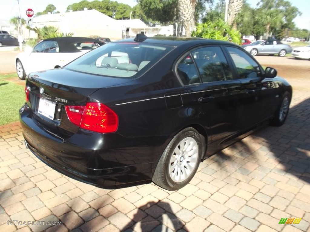 2009 3 Series 328i Sedan - Black Sapphire Metallic / Grey photo #5