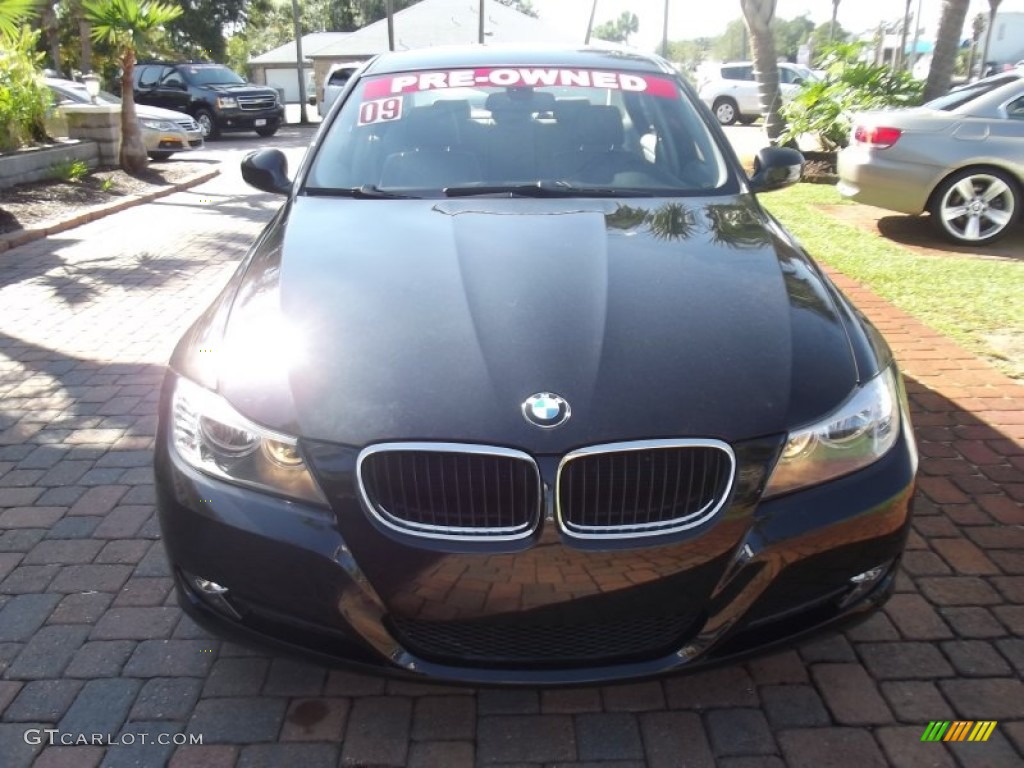 2009 3 Series 328i Sedan - Black Sapphire Metallic / Grey photo #7