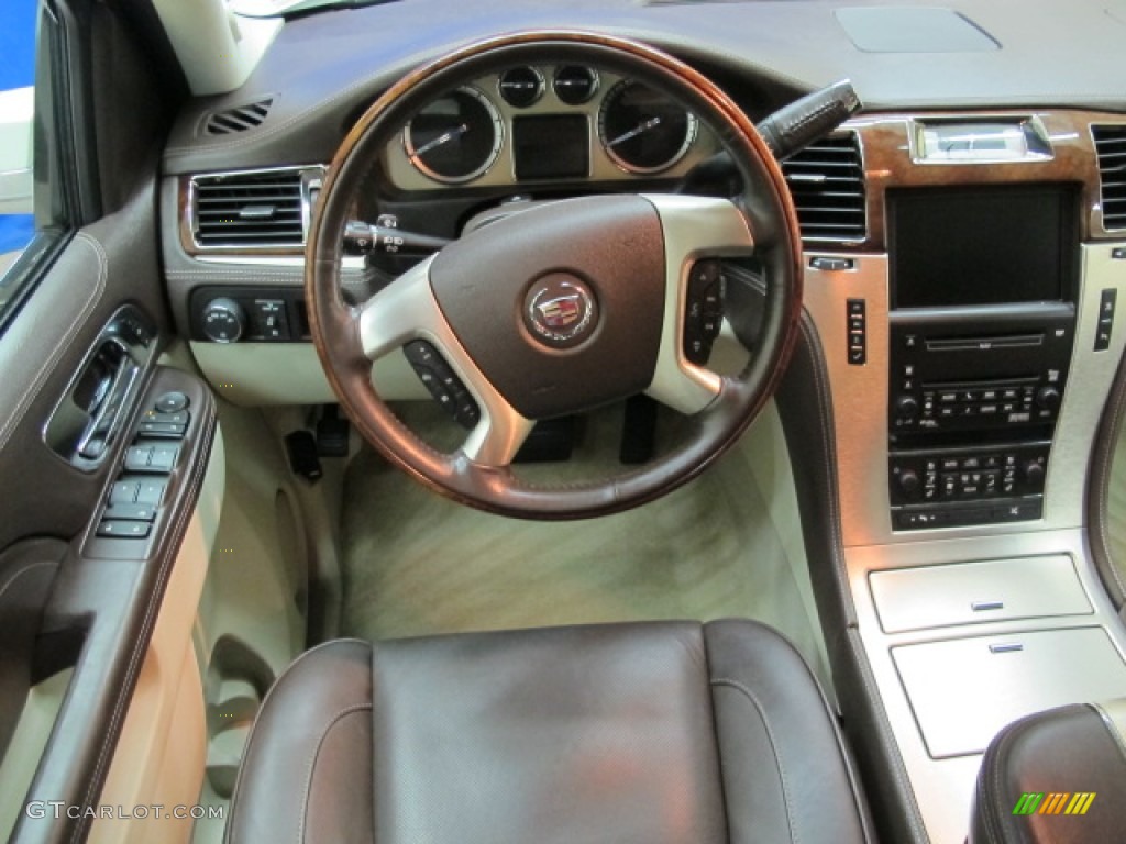2010 Cadillac Escalade ESV Platinum AWD Cocoa/Light Linen Dashboard Photo #72501130