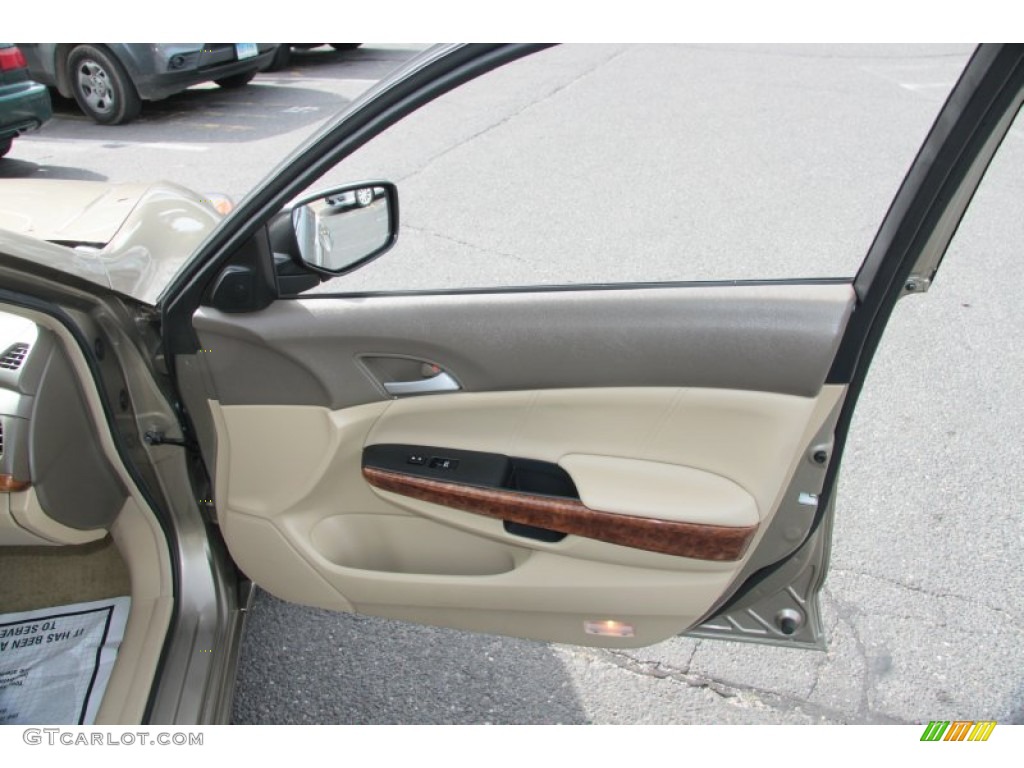 2009 Accord EX-L Sedan - Bold Beige Metallic / Ivory photo #6