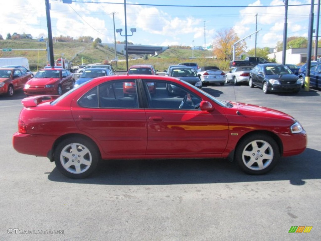 2005 Sentra 1.8 S Special Edition - Code Red / Charcoal photo #5