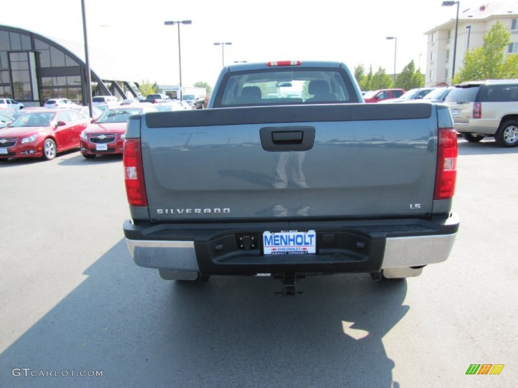 2008 Silverado 2500HD LS Crew Cab 4x4 - Blue Granite Metallic / Dark Titanium photo #4