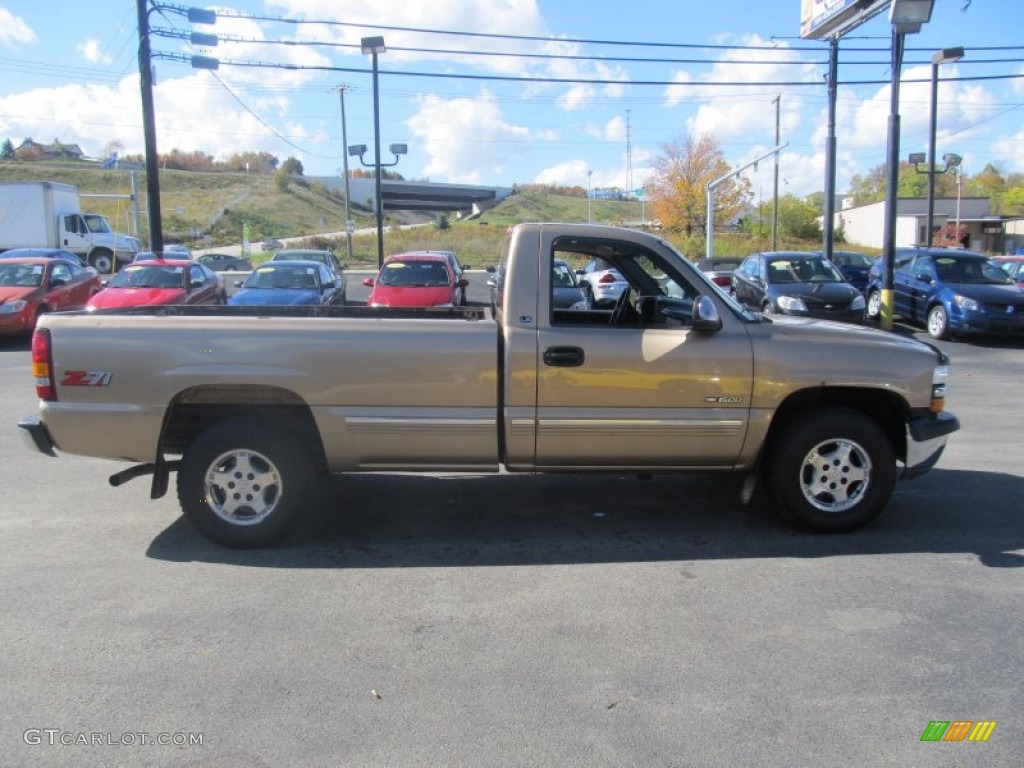 2000 Silverado 1500 Z71 Regular Cab 4x4 - Sunset Gold Metallic / Graphite photo #5