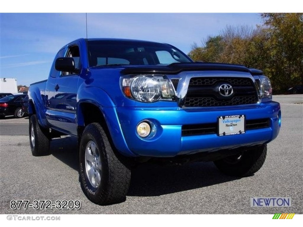 2011 Tacoma V6 TRD Access Cab 4x4 - Speedway Blue / Graphite Gray photo #1