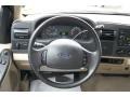 2005 Ford F250 Super Duty Tan Interior Steering Wheel Photo
