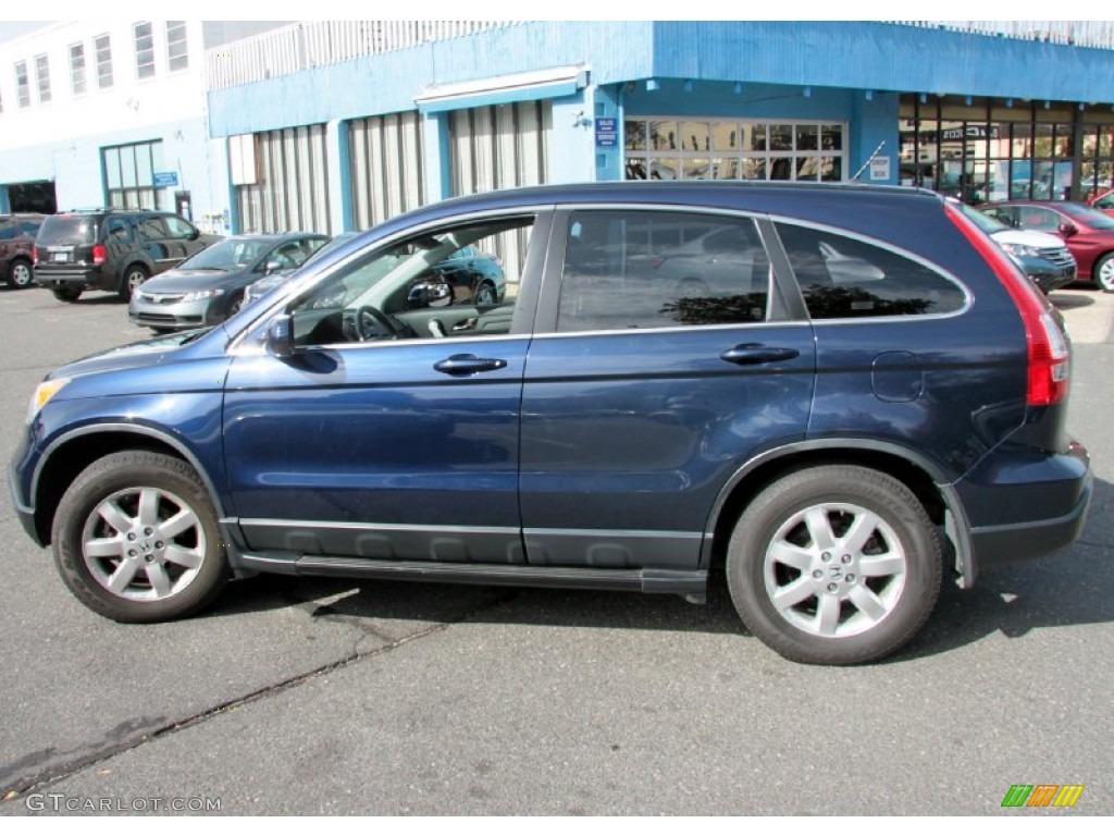 2007 CR-V EX-L 4WD - Royal Blue Pearl / Black photo #11