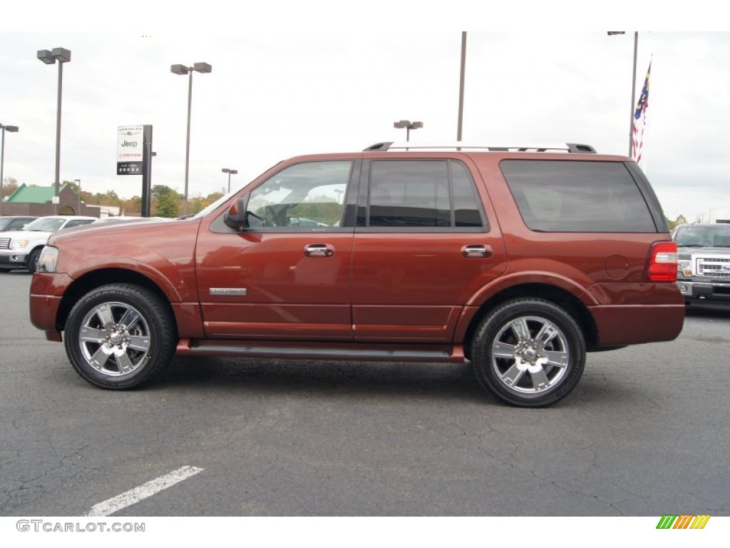 2007 Expedition Limited - Dark Copper Metallic / Charcoal Black photo #5