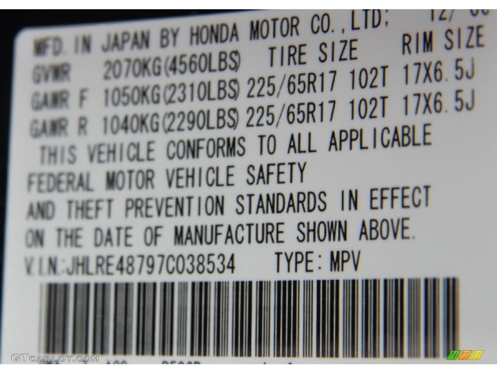 2007 CR-V EX-L 4WD - Royal Blue Pearl / Black photo #26