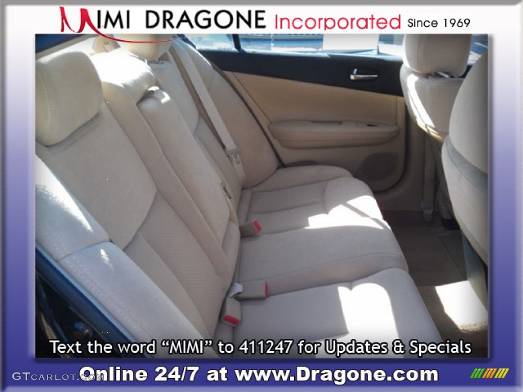 2009 Maxima 3.5 S - Super Black / Caffe Latte photo #9