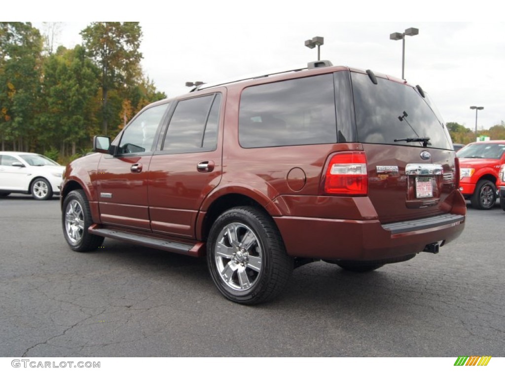2007 Expedition Limited - Dark Copper Metallic / Charcoal Black photo #43