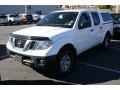 2012 Avalanche White Nissan Frontier S Crew Cab 4x4  photo #4
