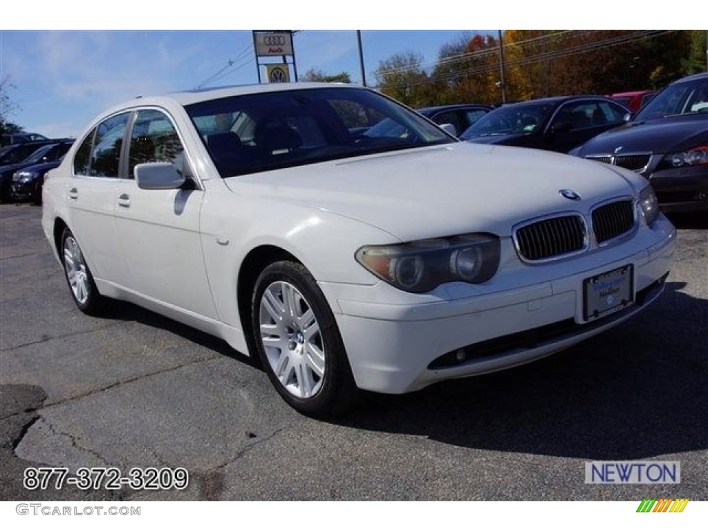 2002 7 Series 745i Sedan - Alpine White / Flannel Grey photo #62